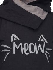 Kotty Women Black Printed Sweatshirt