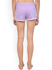 Kotty Women Purple Solid Lounge Shorts  KTTSLEEPSHORTS199