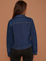 Kotty Women Washed Crop Denim Jacket