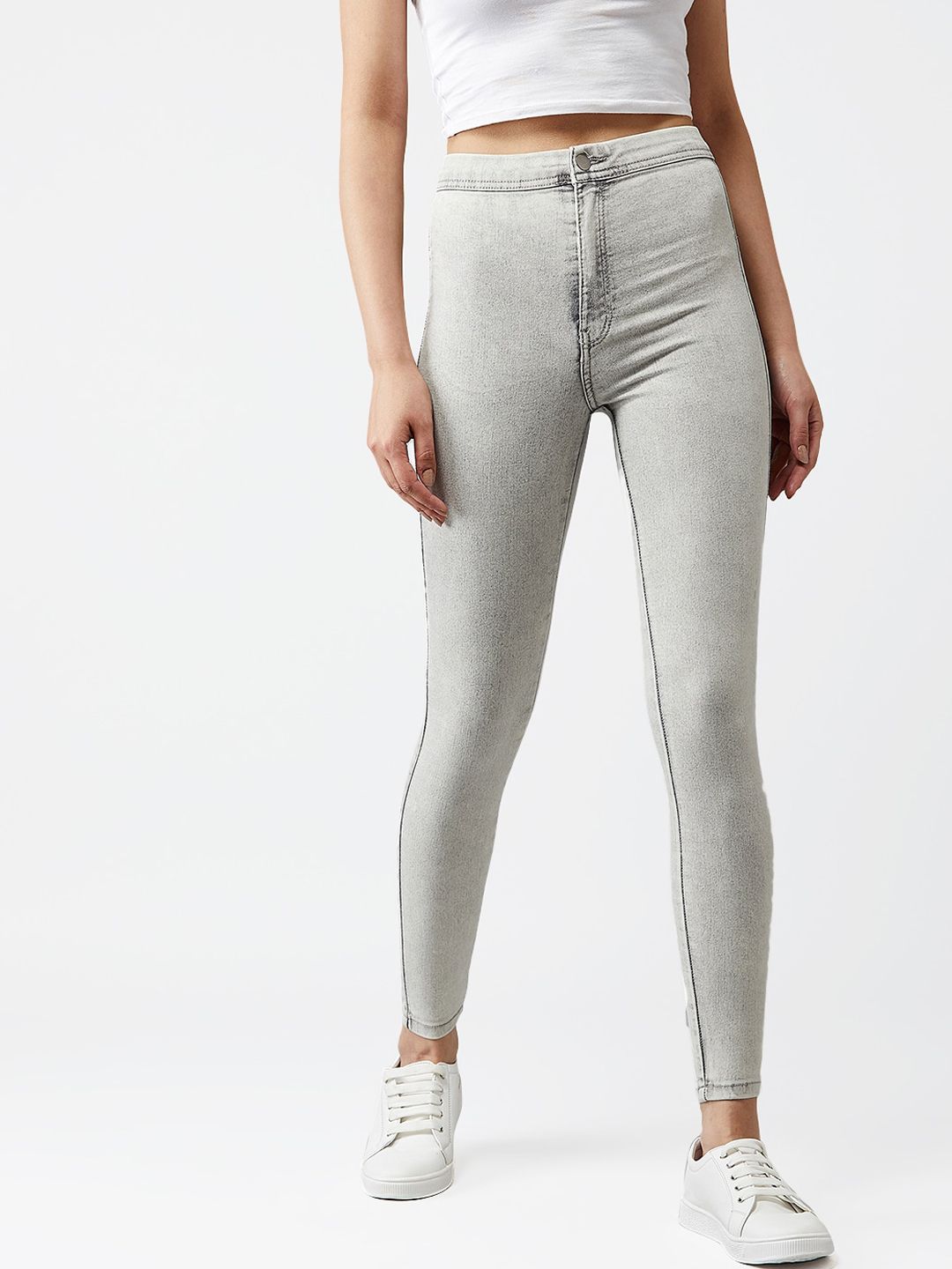 Kotty Women Grey Skinny Fit Jeans