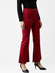 Kotty Women Maroon Skinny Fit Jeans