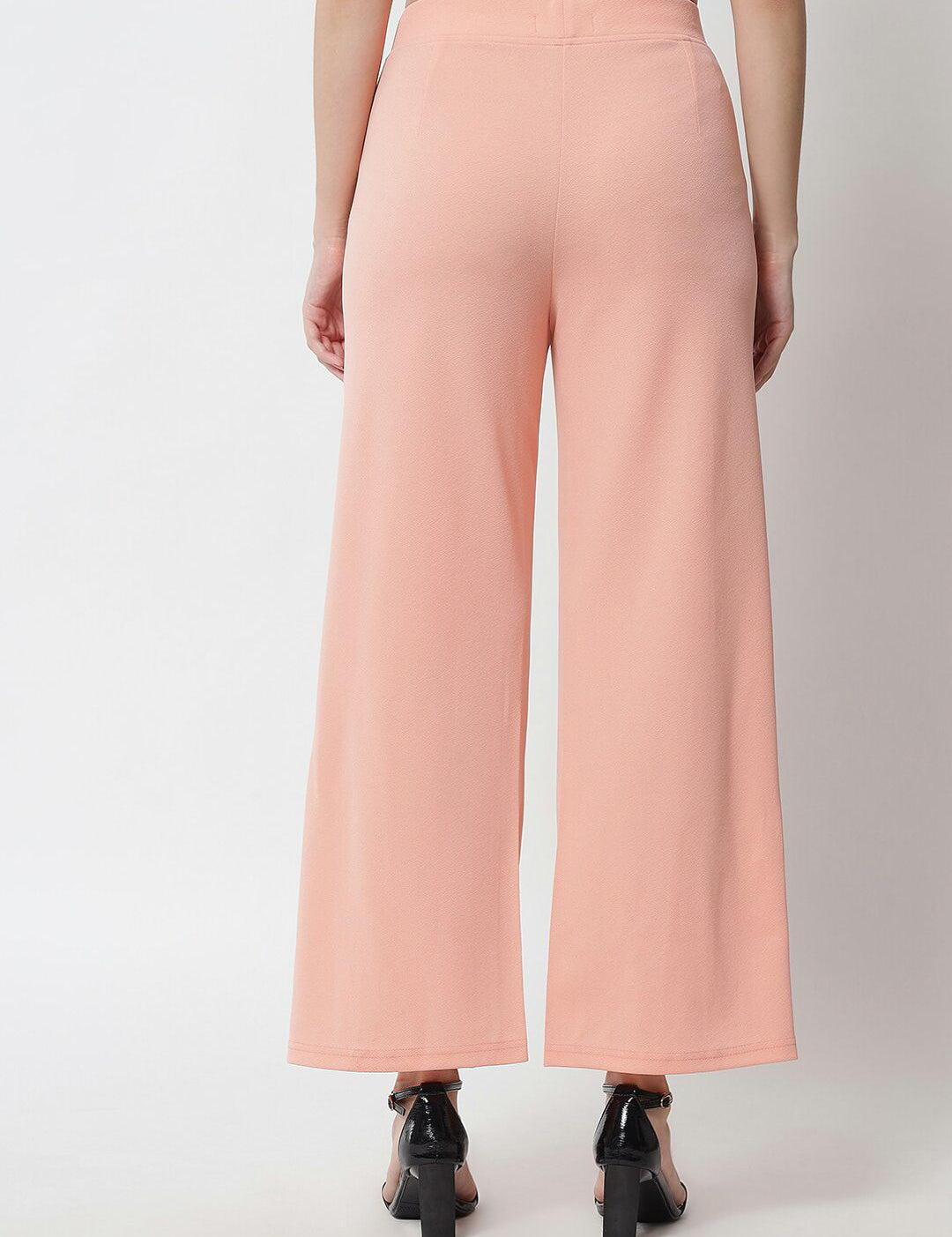 Kotty Women Pink Relaxed Straight Fit Parallel Trousers
