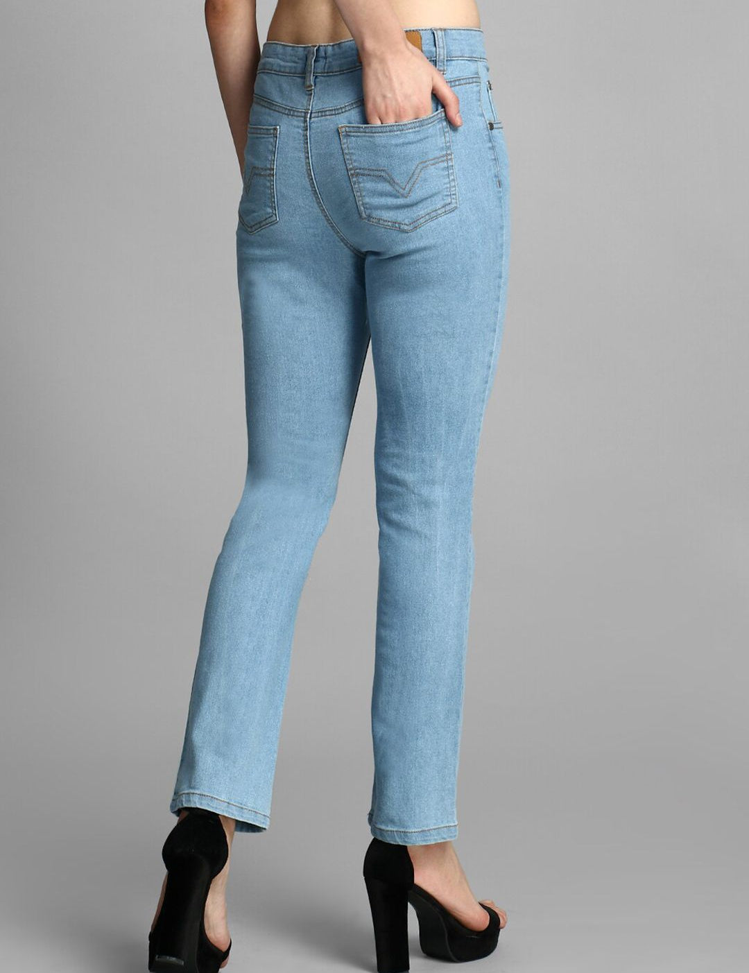 Kotty Women Blue Skinny Fit High-Rise Clean Look Jeans