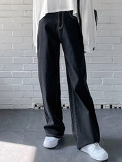 Kotty Women Wide Leg High-Rise Clean Look Stretchable Jeans