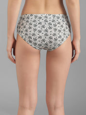 Kotty Women Pack Of 3 Floral Printed Cotton Hipster Briefs