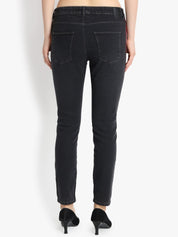 Kotty Women Black Skinny Fit High-Rise Clean Look Jeans