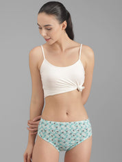 Kotty Women Blue & White Printed Hipster Briefs KTTWOMENSPANTY378