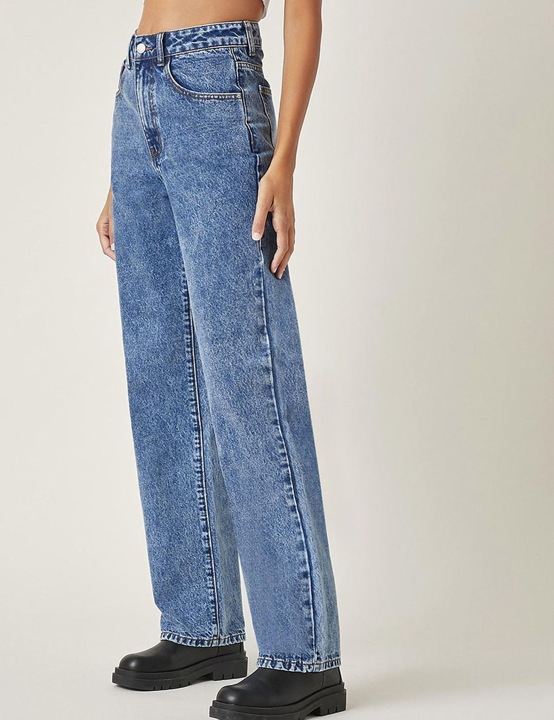 Kotty Women Pack Of 2 Straight Fit High-Rise Stretchable Jeans