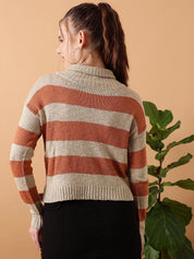 Kotty Women Striped Pullover Sweater