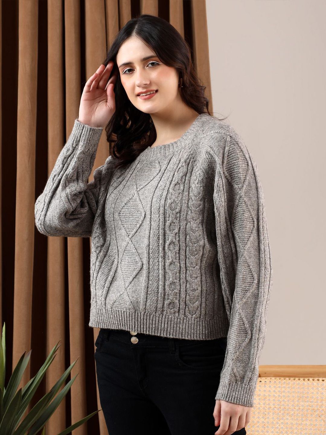 Kotty Women Cable Knit Pullover
