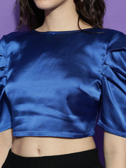 Kotty Women Solid Boat Neck Top