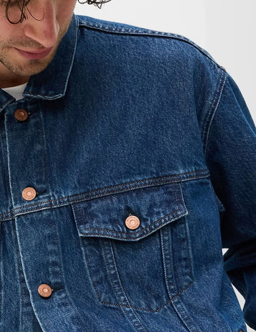 Kotty Men Solid Denim Jacket