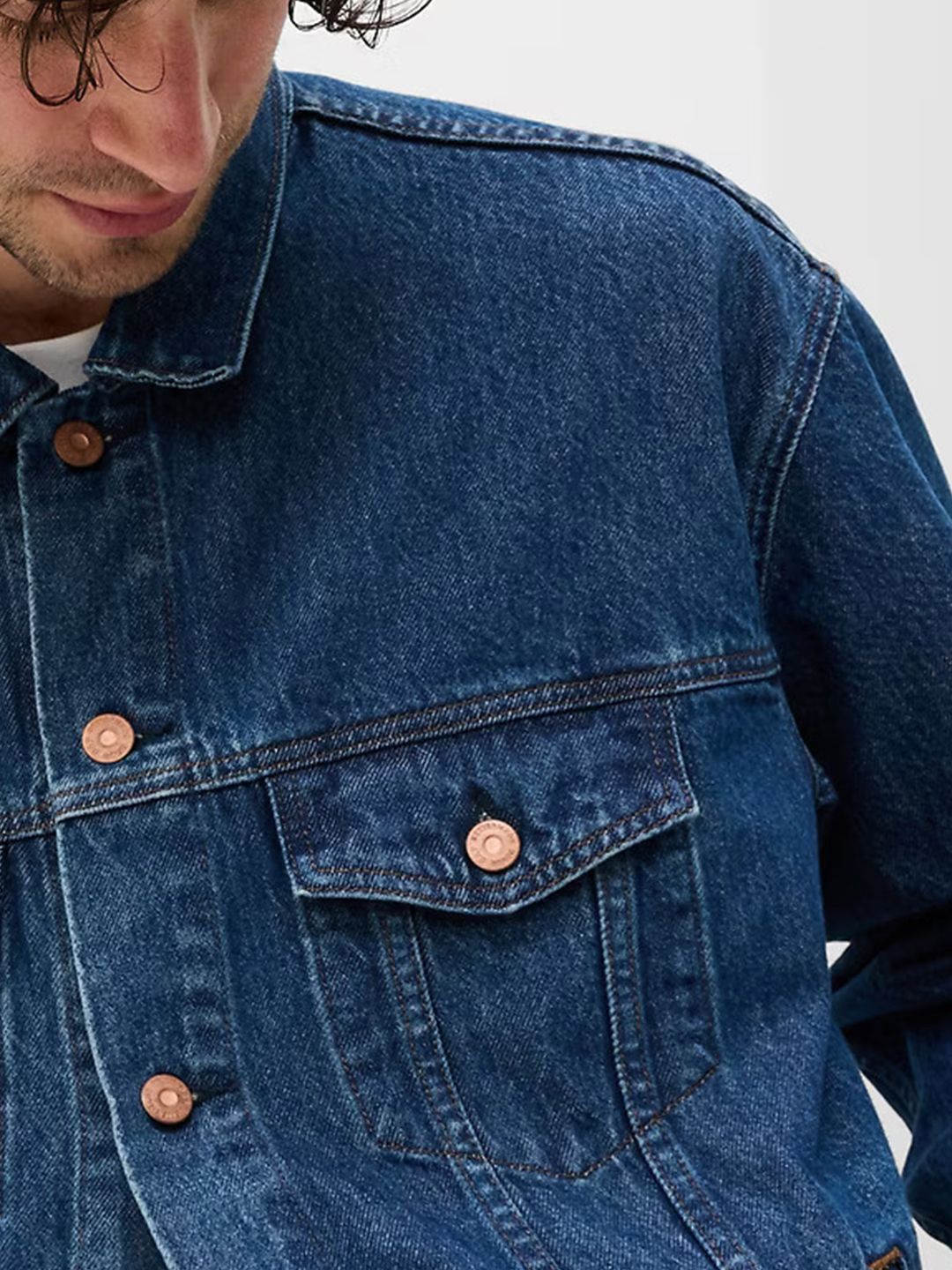 Kotty Men Solid Denim Jacket