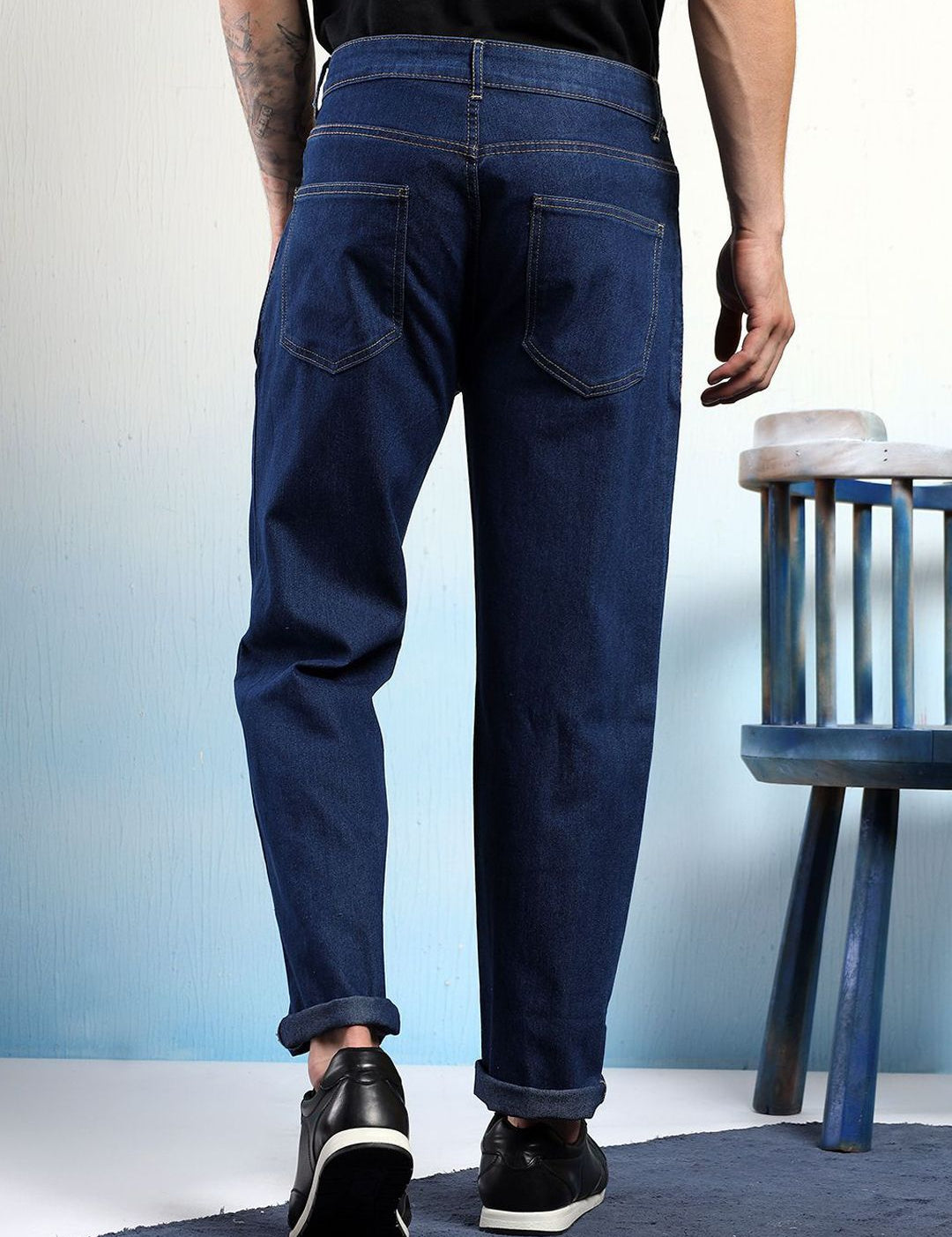 Kotty Men Straight Fit Low-Rise Stretchable Jeans