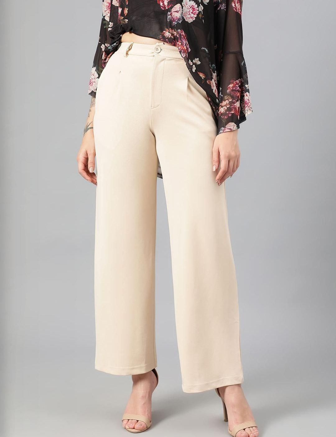 Kotty Women Wide Leg High-Rise Trousers