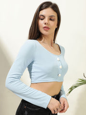 Kotty Women Solid Scoop Neck Top