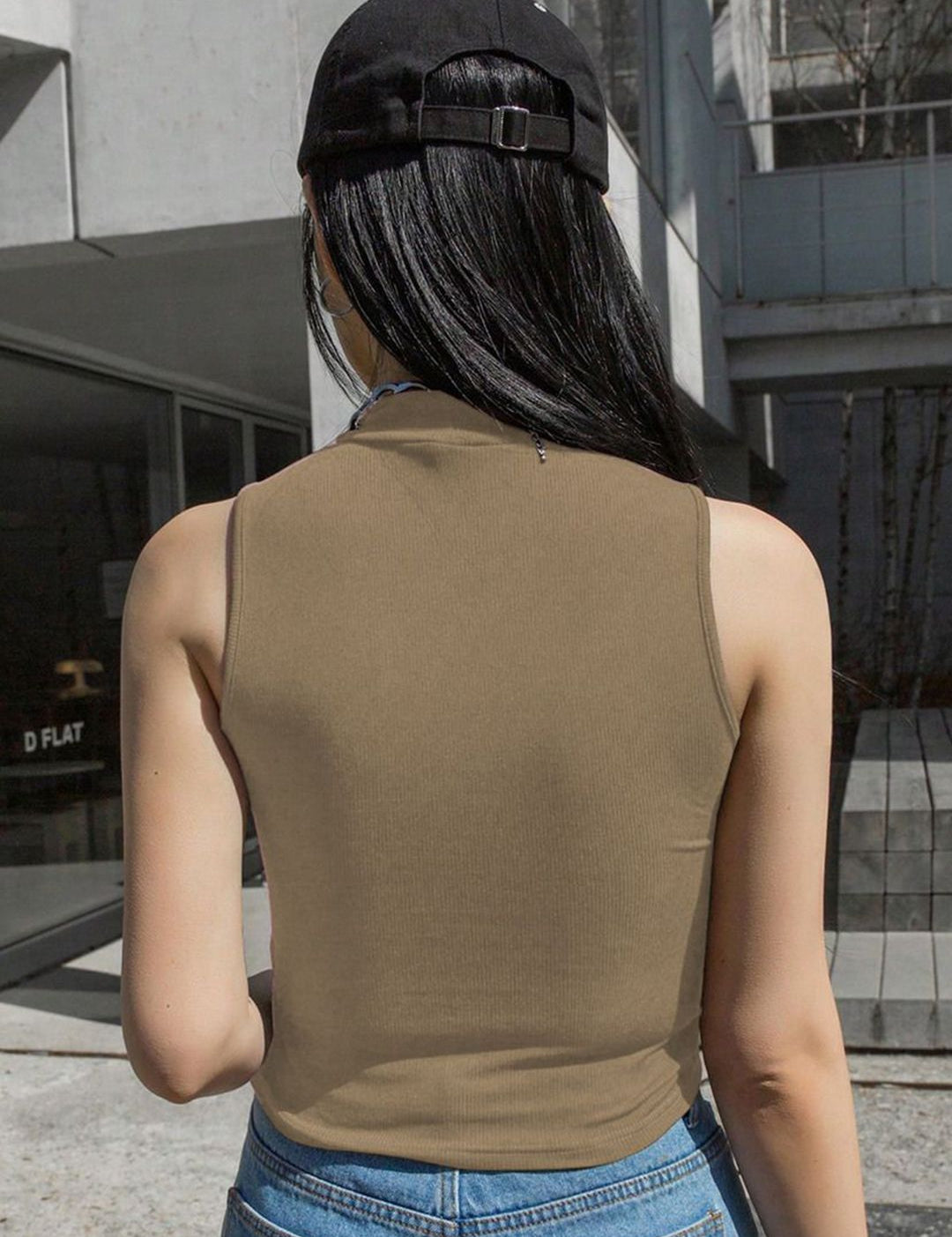 Kotty Women Solid High Neck Top