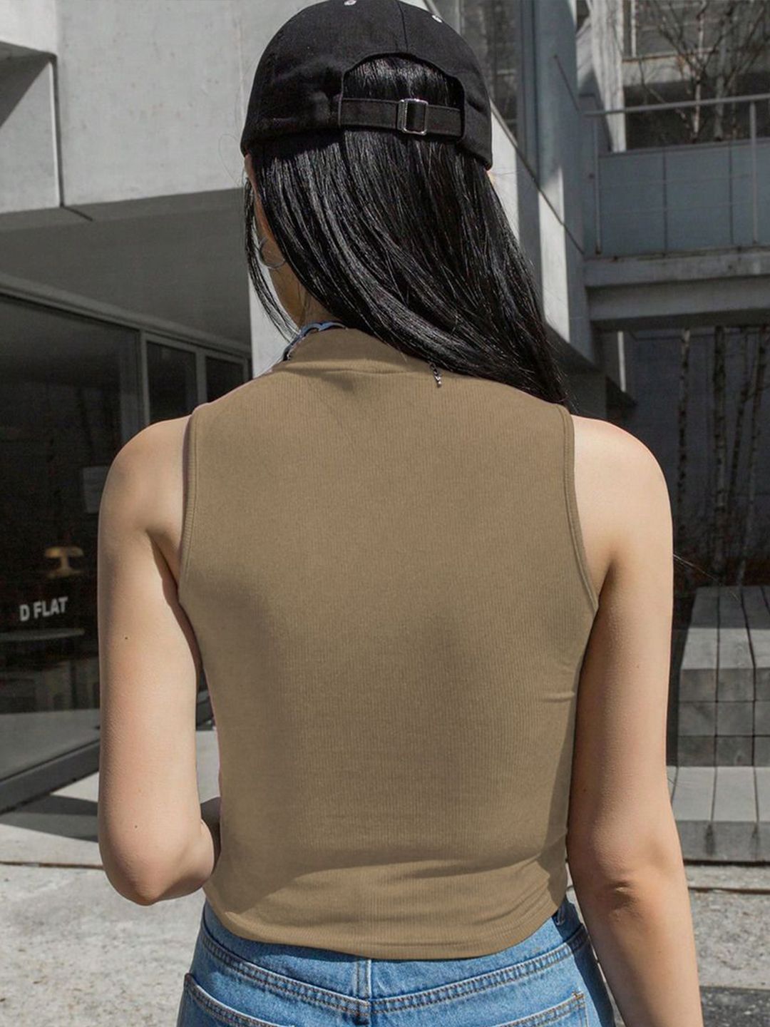 Kotty Women Solid High Neck Top