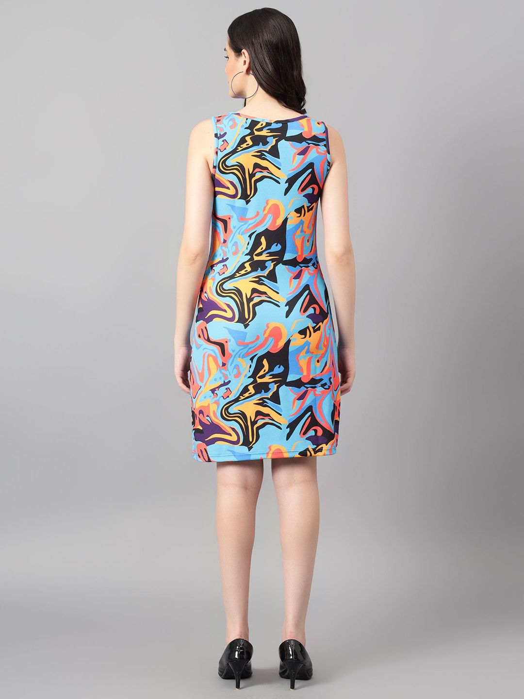 Kotty Print A-Line Women Mini Dress