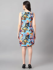 Kotty Print A-Line Women Mini Dress
