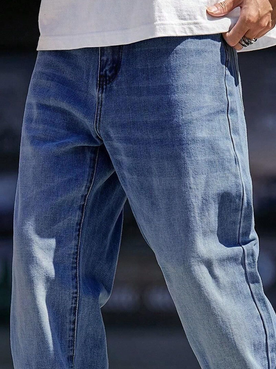 Kotty Men Regular Fit Low-Rise light Fade Stretchable Jeans