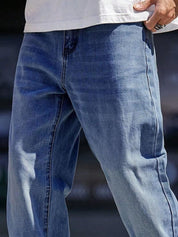 Kotty Men Regular Fit Low-Rise light Fade Stretchable Jeans