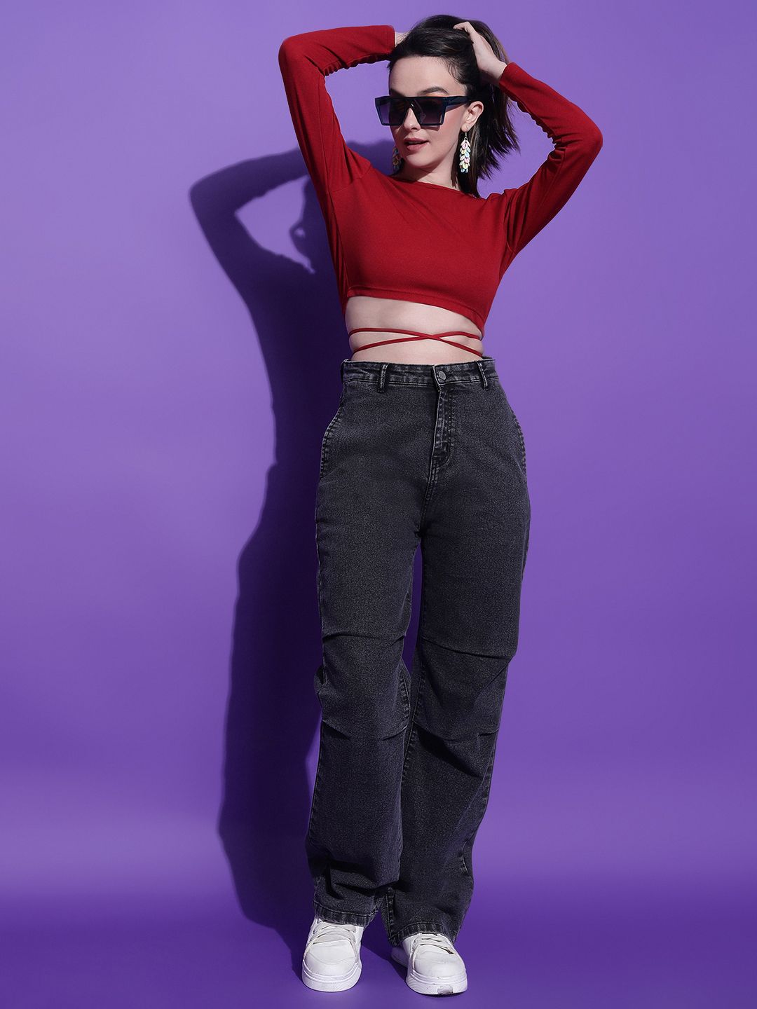 Kotty Women Solid Boat Neck Top