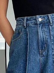 Kotty Women Straight Fit Cotton High-Rise  Jeans