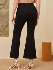 Kotty Women Relaxed Flared High-Rise Easy Wash Bootcut Trousers