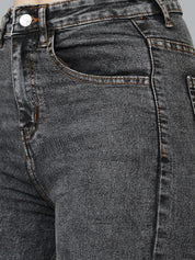 Kotty Women Jean Straight Fit Clean Look Light Fade Crinkle Stretchable Jeans