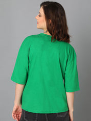 Kotty Typography Printed Oversized T-shirt