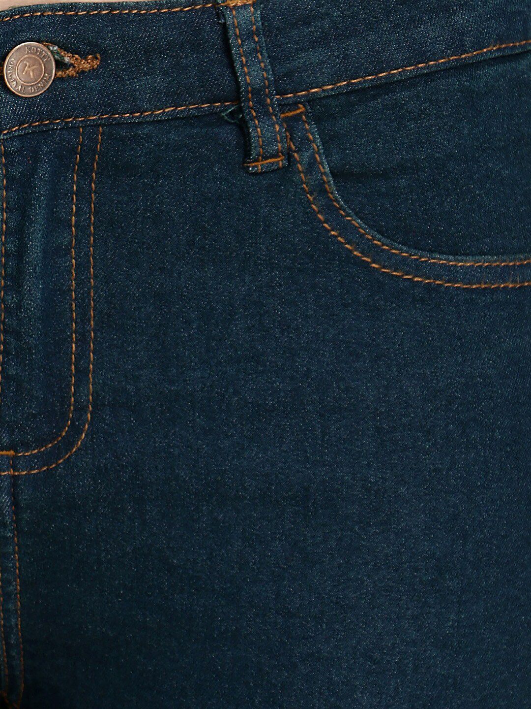 Kotty Women Blue Skinny Fit High-Rise Clean Look Cotton Jeans