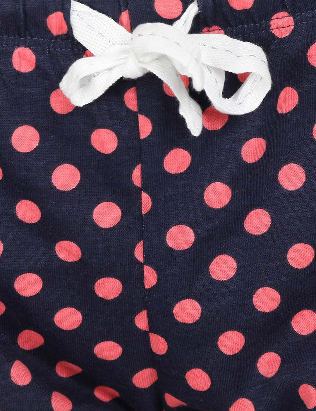 Kotty Women Black & Pink Printed Lounge Shorts KTTSLEEPSHORTS202