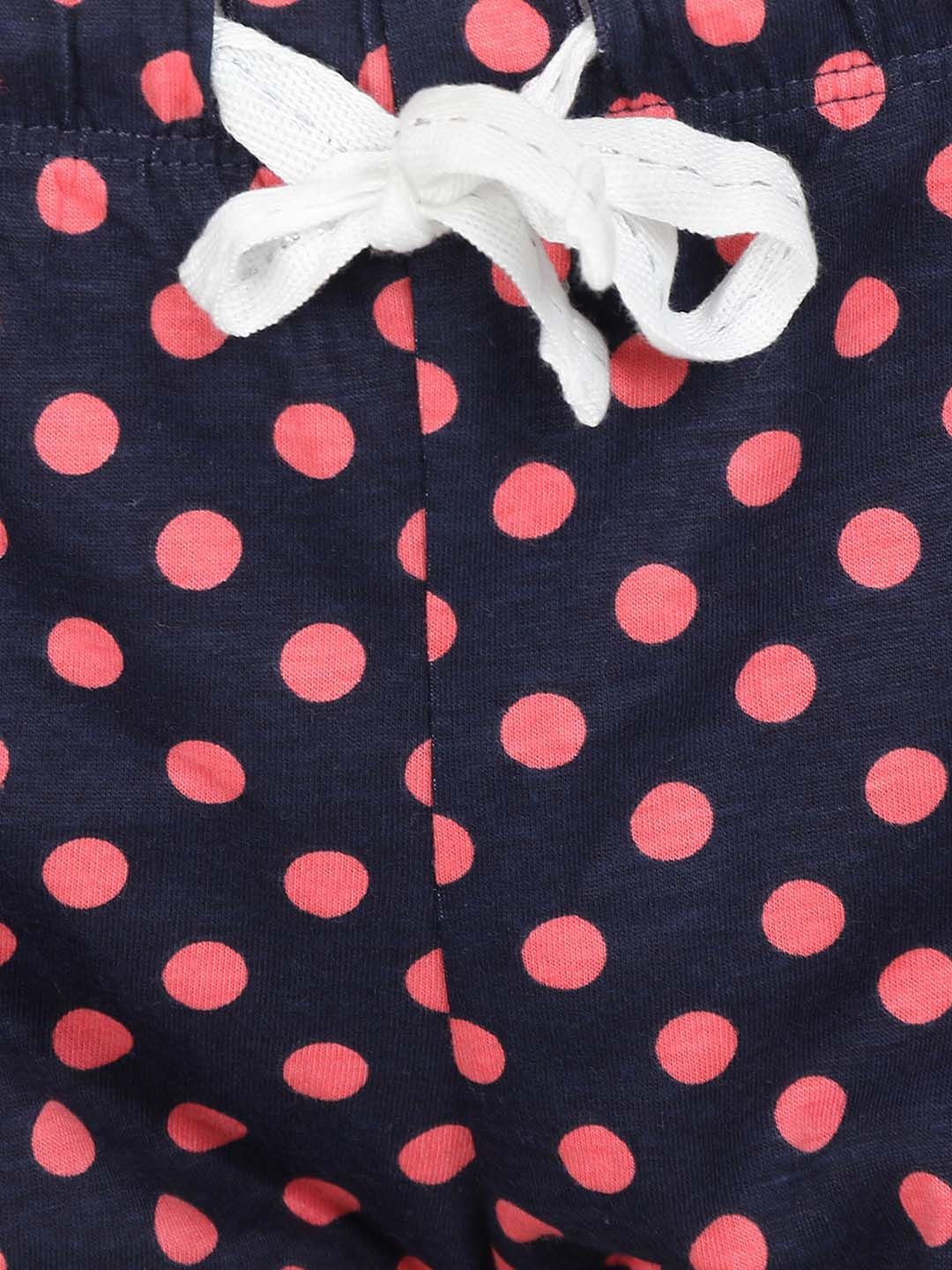 Kotty Women Black & Pink Printed Lounge Shorts KTTSLEEPSHORTS202