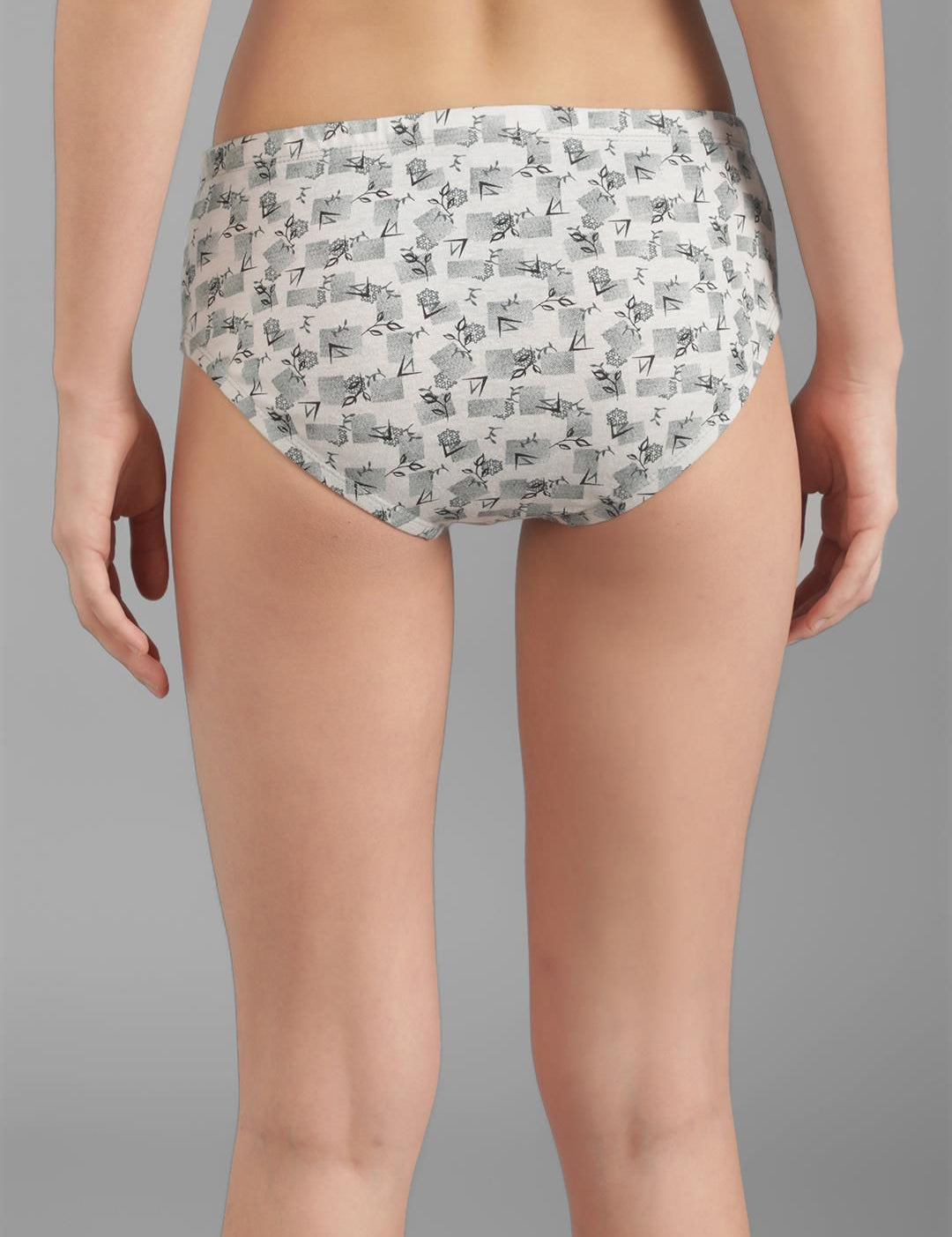 Kotty Women Pack Of 3 Printed Cotton Hipster Briefs