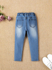 Kotty Girls Jean Clean Look Heavy Fade Whiskers Stretchable Jeans
