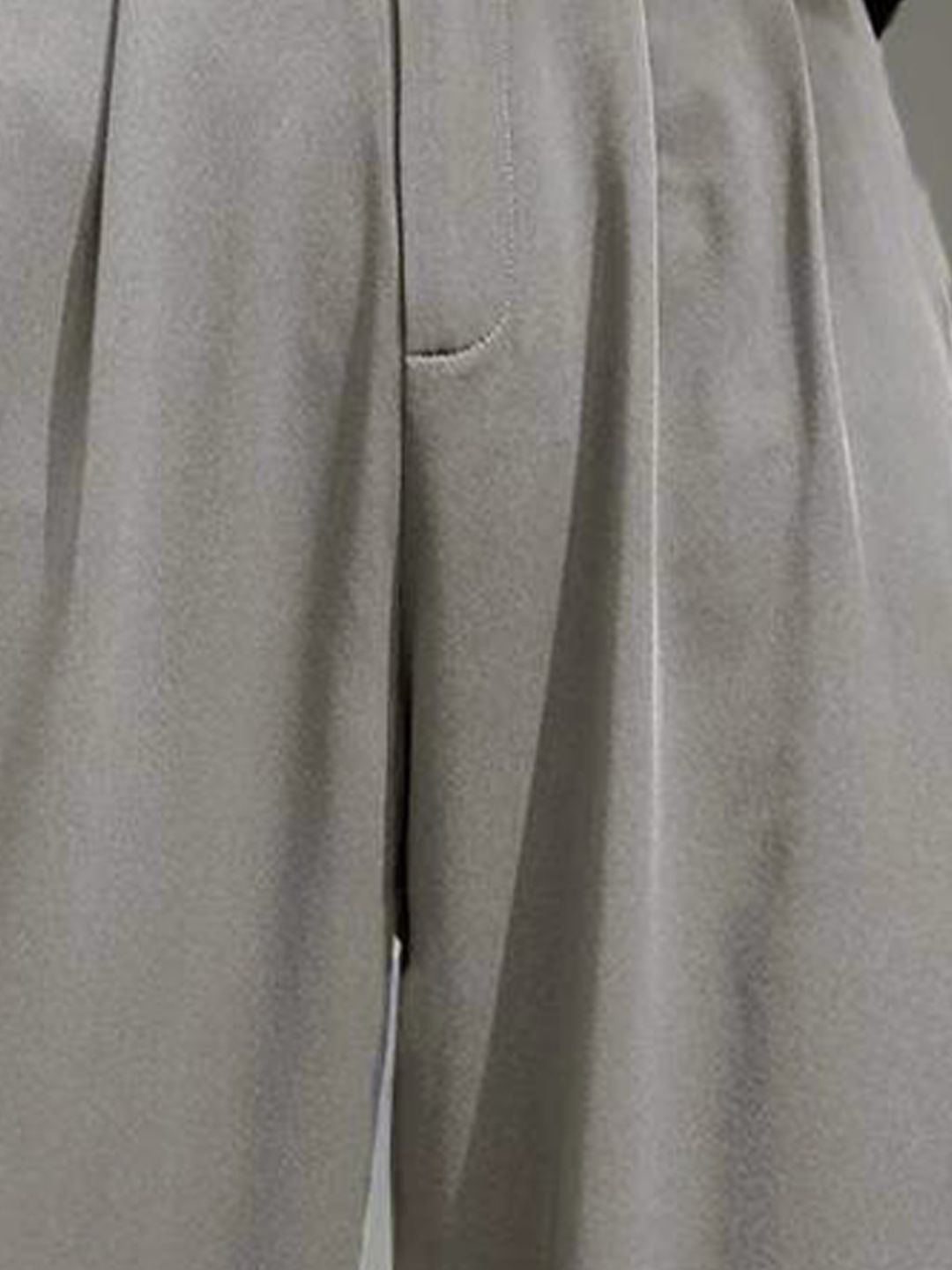 KOTTY Basics Women Relaxed Straight Leg Straight Fit High-Rise Easy Wash Pleated Trousers