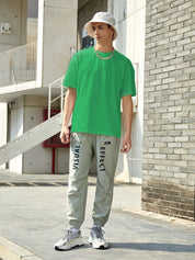 Kotty Green Regular Fit Cotton Casual T-Shirt