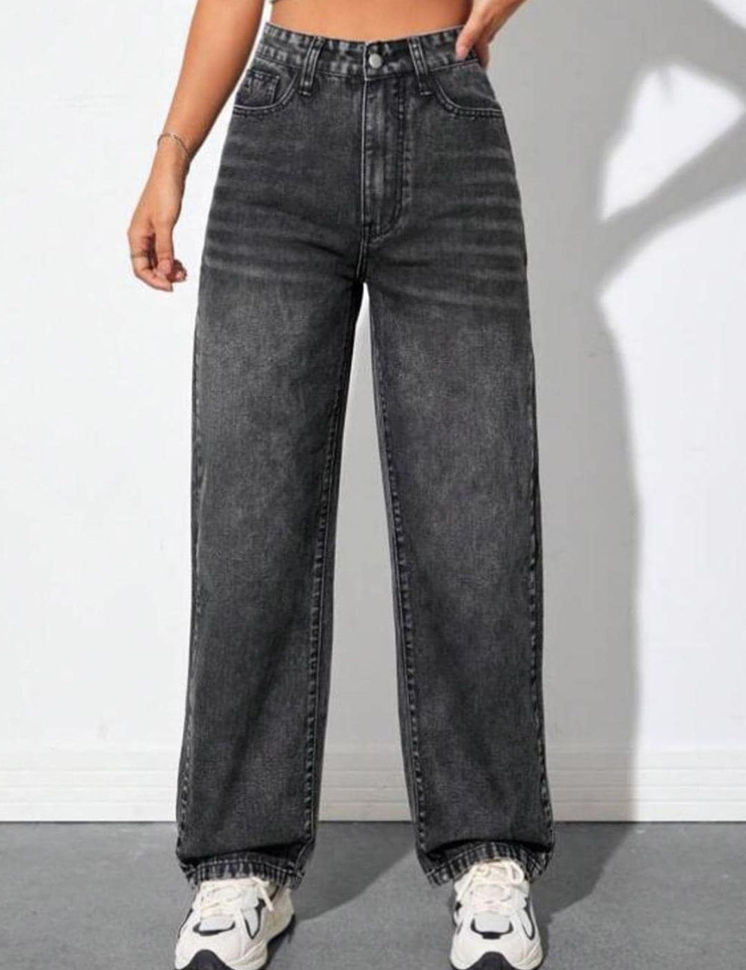 Kotty Women Grey Jean High-Rise Light Fade Stretchable Jeans