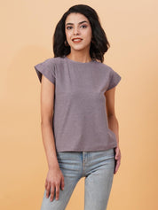 Kotty Round Neck Extended Sleeves Regular Fit T-shirt