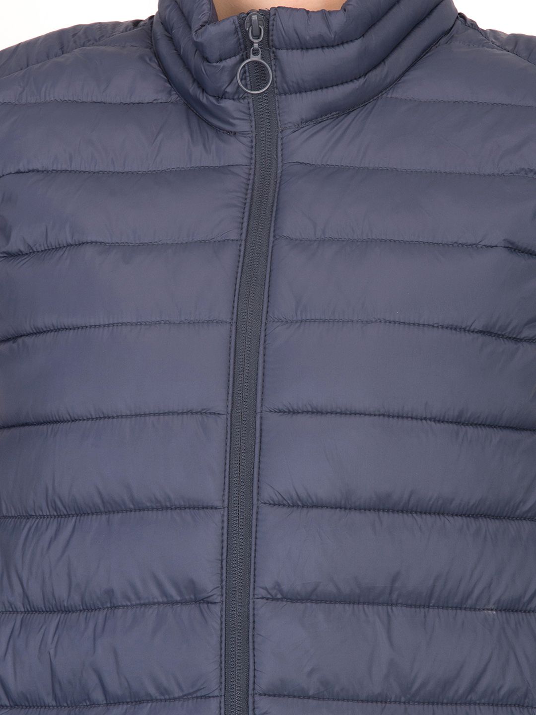 Kotty Women Navy Blue Solid Insulator Puffer Jacket