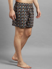 Kotty Men Black & Blue Printed Boxers KTTMENSBOXER52S
