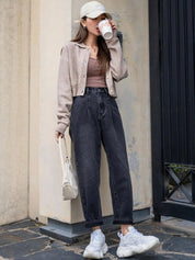 Kotty Women Straight Fit High-Rise Light Fade Stretchable Jeans