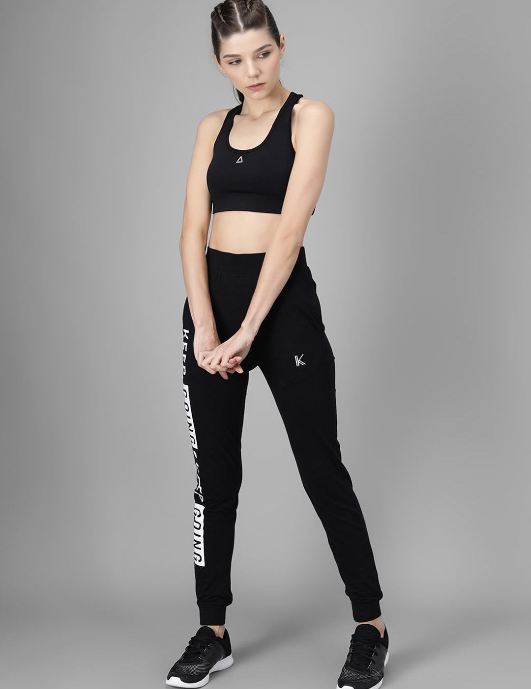 Kotty Women Pack Of 2 Printed Straight-Fit Joggers 