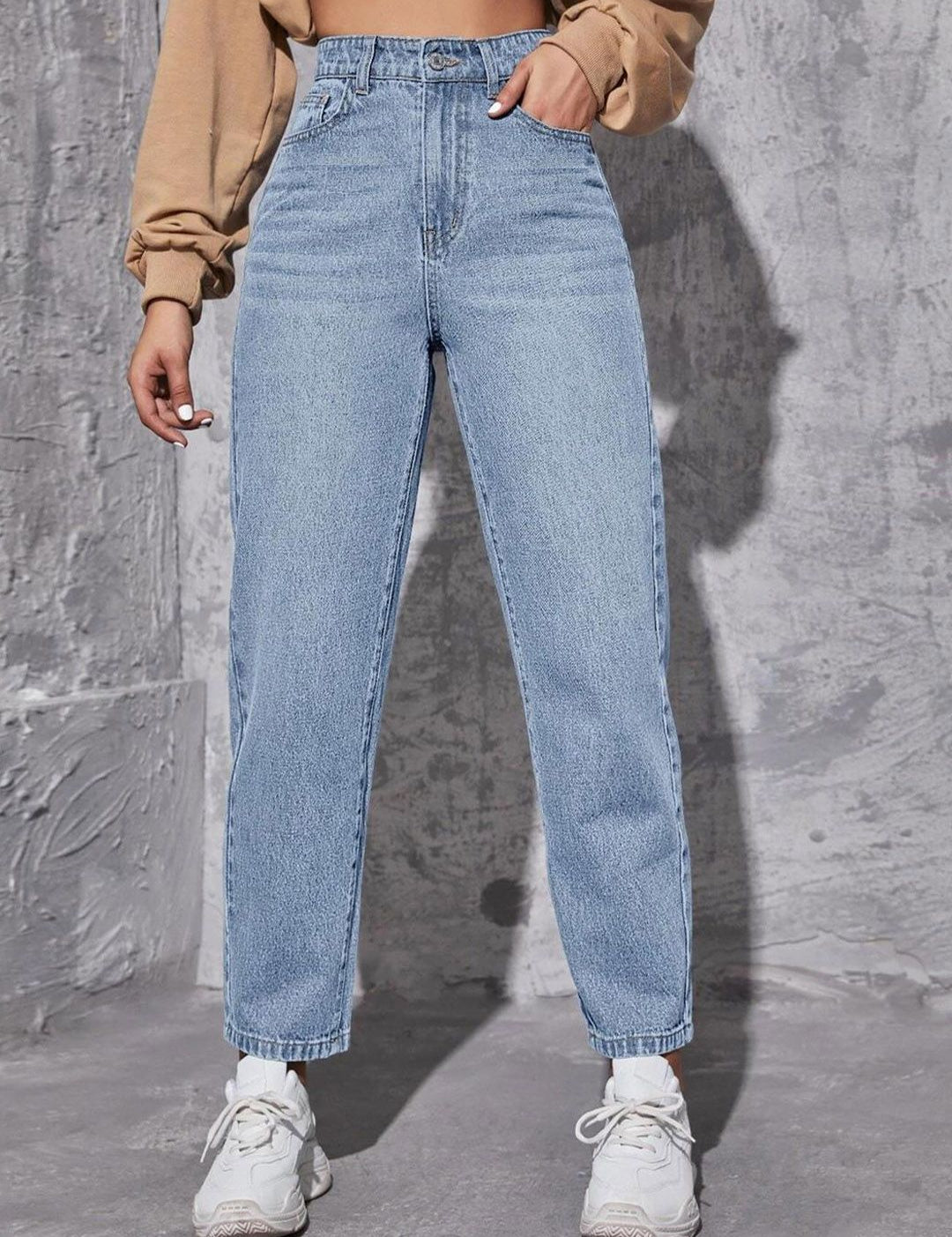 Kotty Women Jean High-Rise Light Fade Clean Look Stretchable Jeans