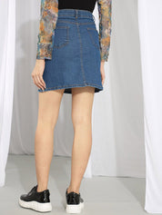 Kotty Straight Mini Denim Skirt