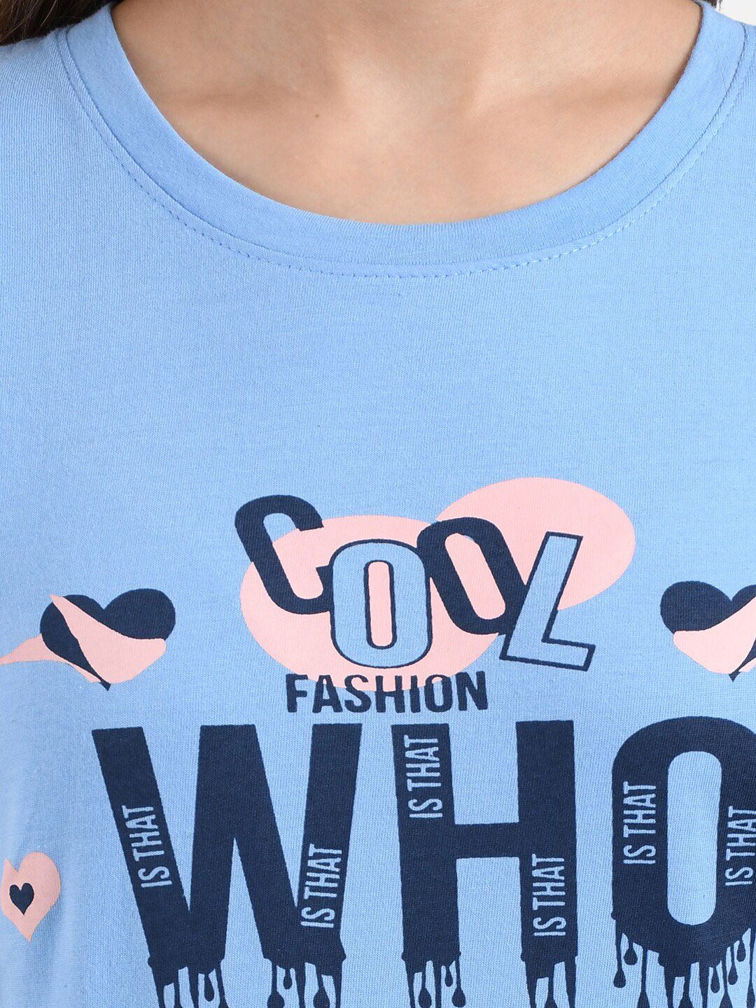 Kotty Women Pack Of 2 Printed Round Neck T-shirts