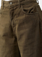 Kotty Women Olive Green Wide Leg High-Rise Clean Look Jeans