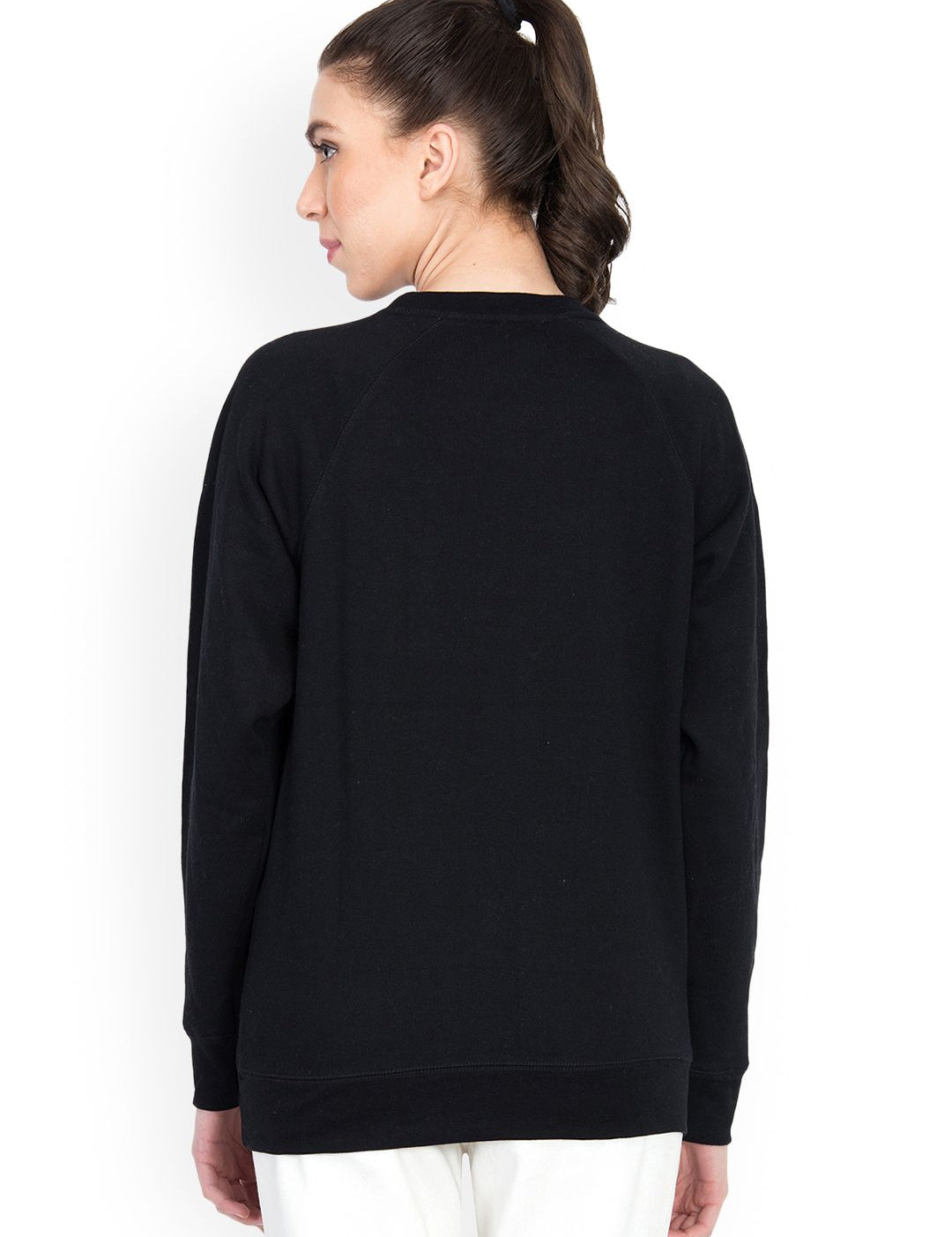 Kotty Women Black Printed Sweatshirt