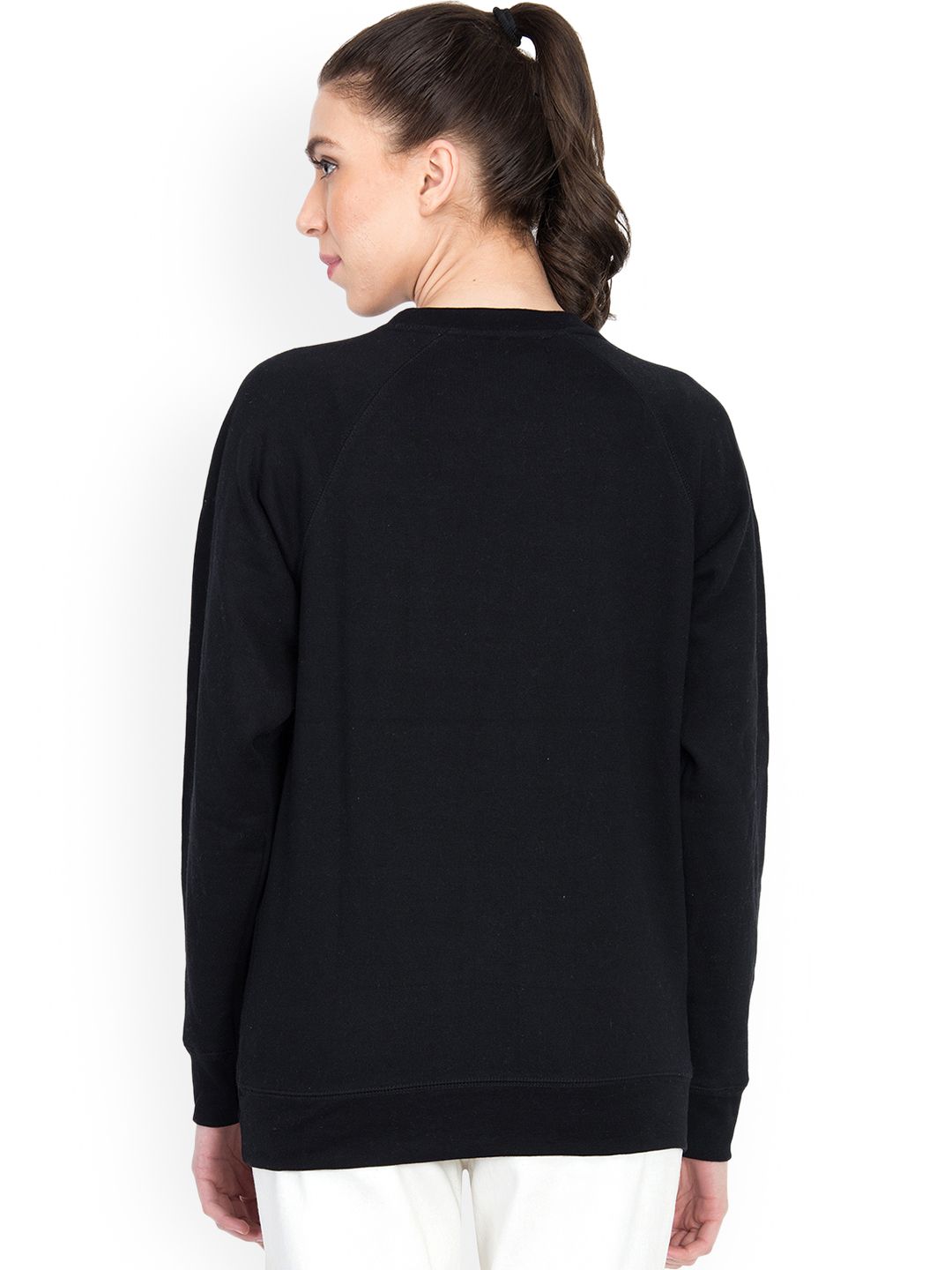 Kotty Women Black Printed Sweatshirt